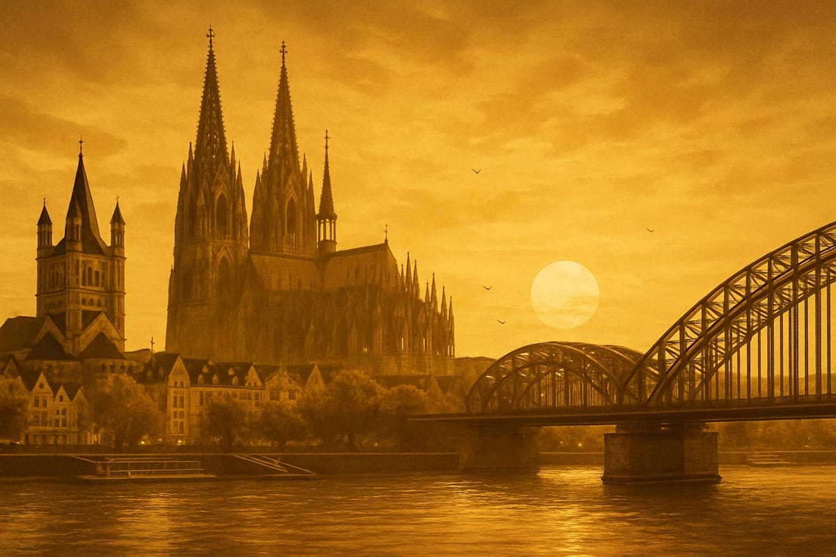 Must-see landmarks of Cologne, Germany.