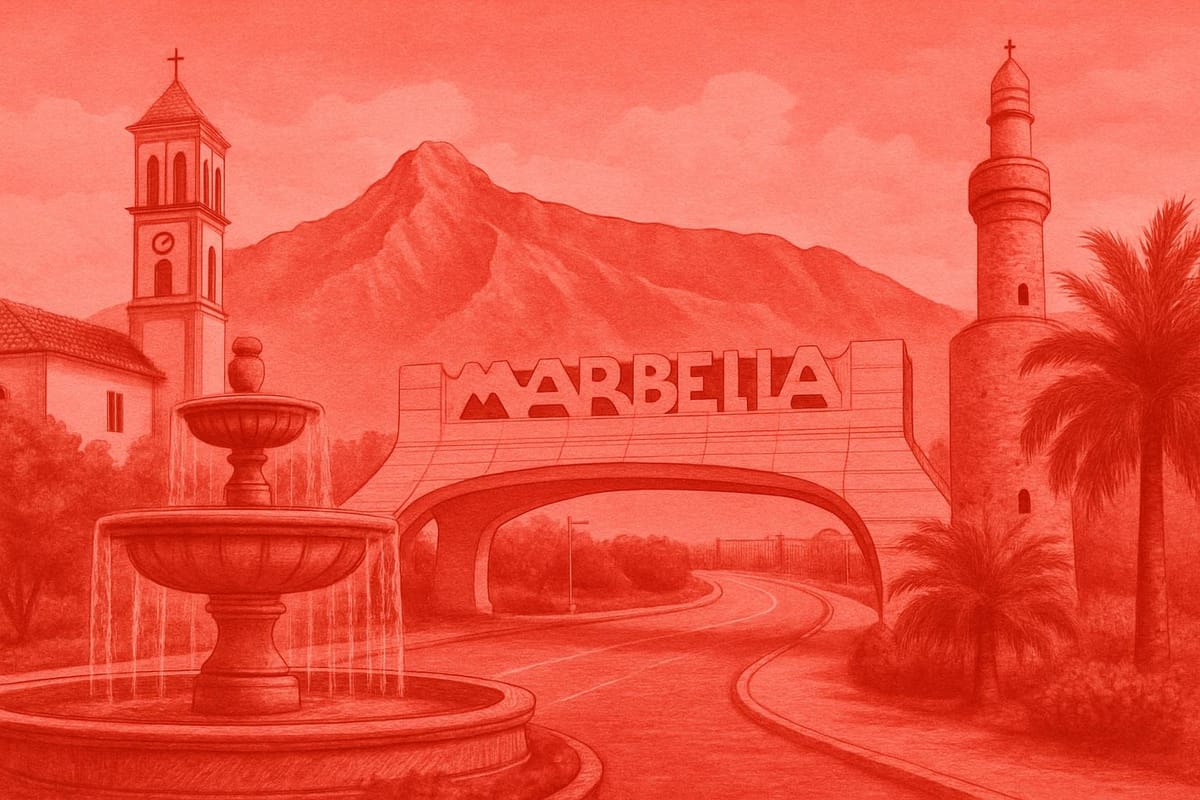 Must-see landmarks of Marbella, Spain.