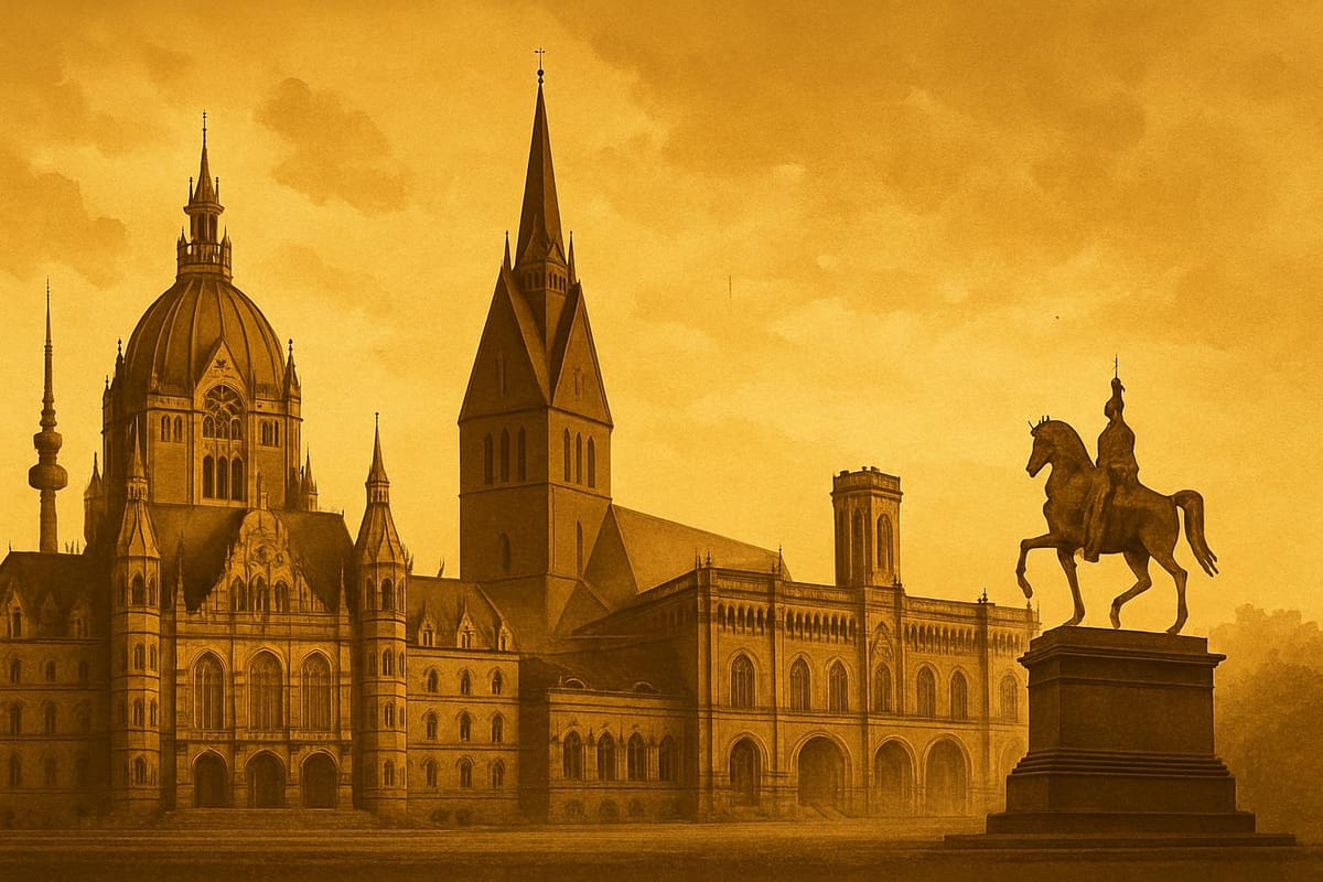 Must-see landmarks of Hannover, Germany.