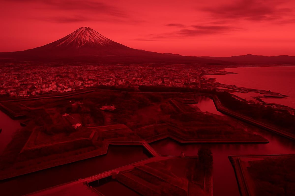 Must-see landmarks of Hakodate, Japan.