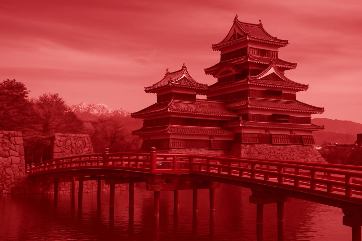 Must-see landmarks of Matsumoto, Japan.