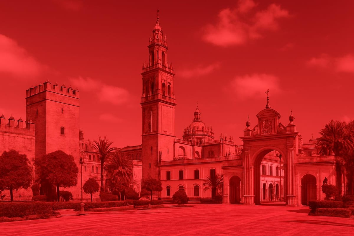 Must-see landmarks of Jerez de la Frontera, Spain.