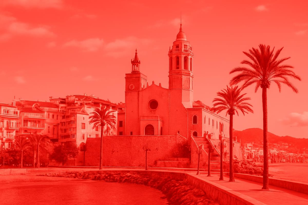 Must-see landmarks of Sitges, Spain.