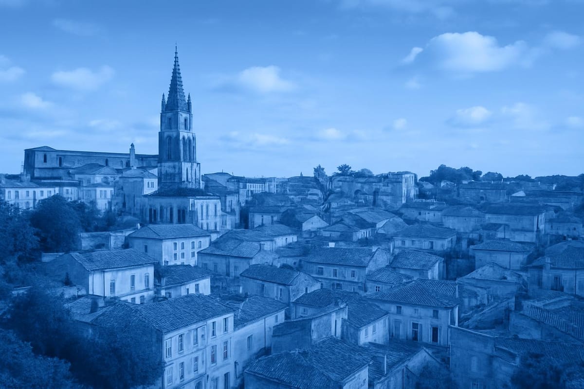 Must-see landmarks of Saint-Émilion, France.
