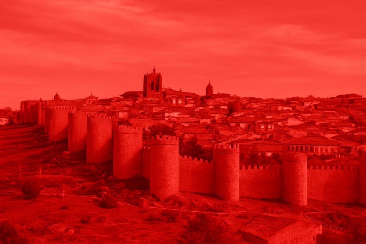 Must-see landmarks of Ávila, Spain.