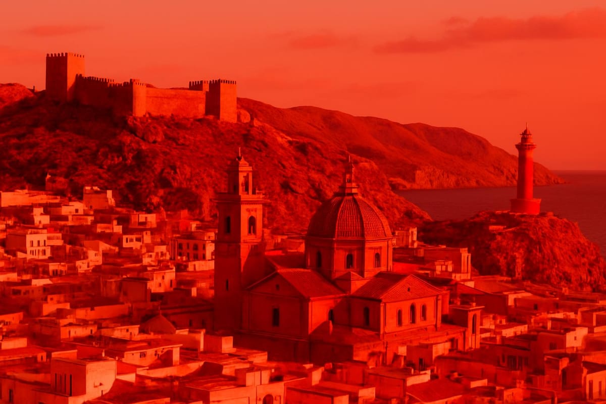 Must-see landmarks of Almería, Spain.