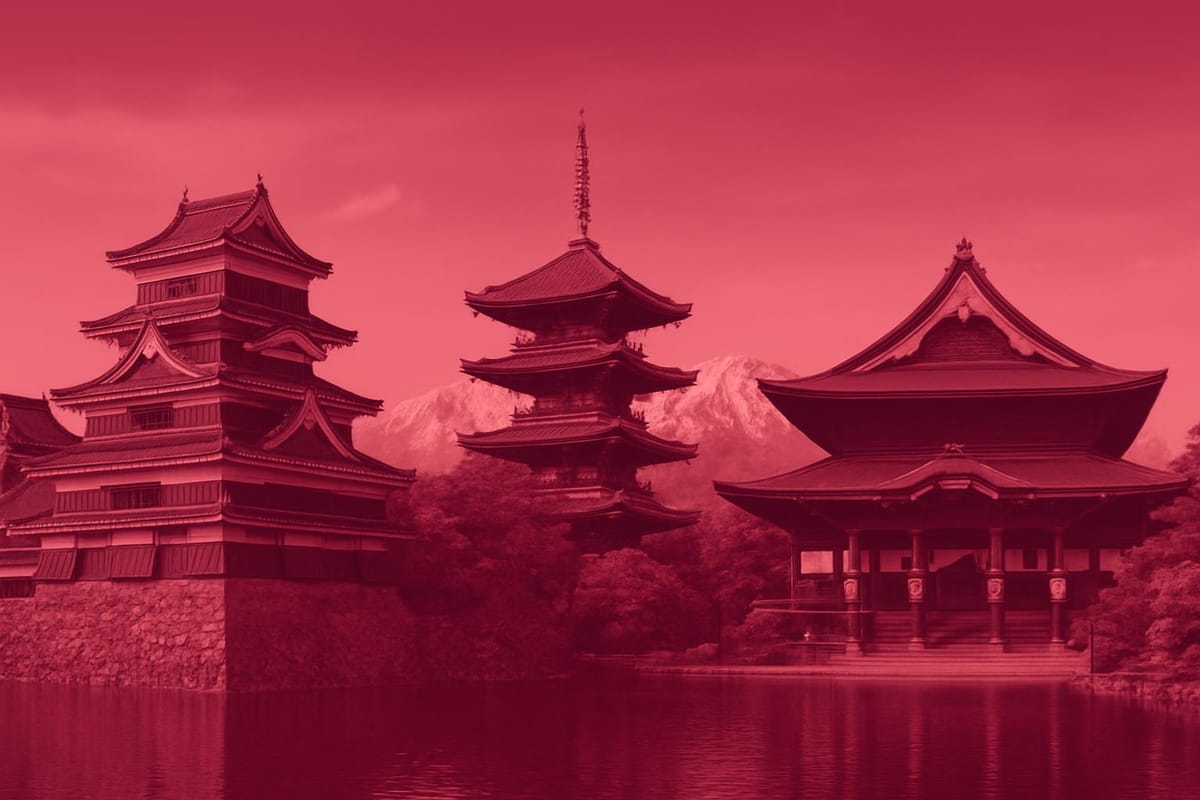 Must-see landmarks of Nagano, Japan.