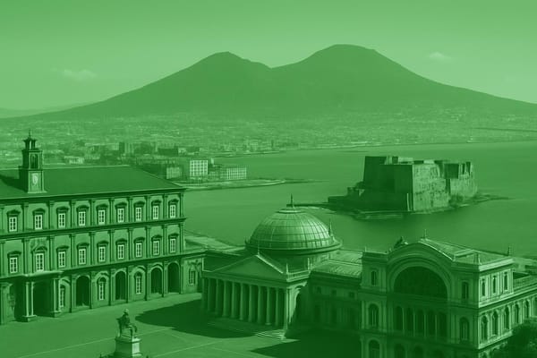 Must-see landmarks of Naples, Italy.