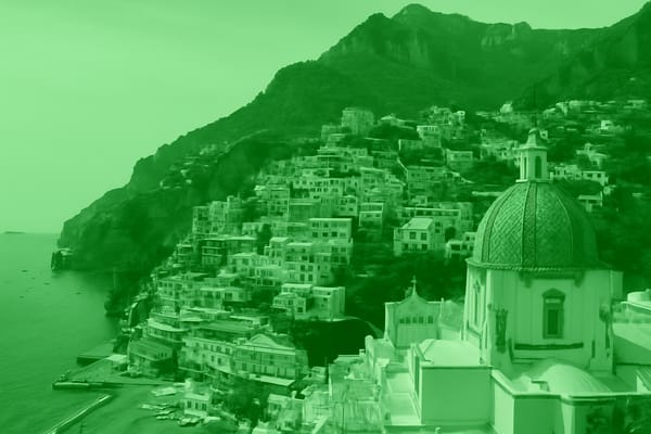 Must-see landmarks of Positano, Italy.