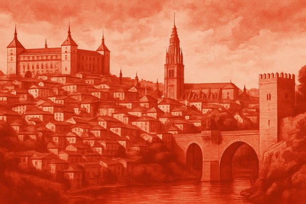 Must-see landmarks of Toledo, Spain.