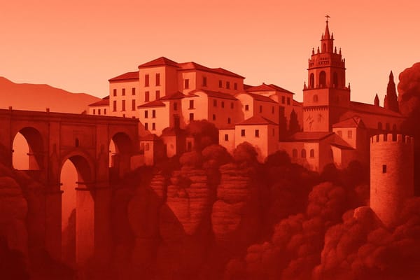 Must-see landmarks of Ronda, Spain.