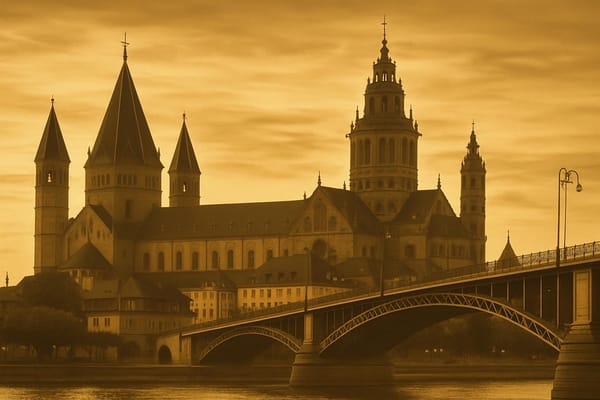 Must-see landmarks of Mainz, Germany.