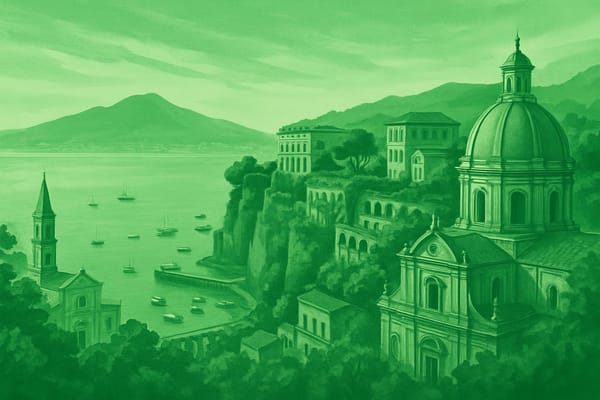 Must-see landmarks of Sorrento, Italy.
