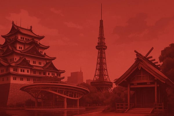 Must-see landmarks of Nagoya, Japan.