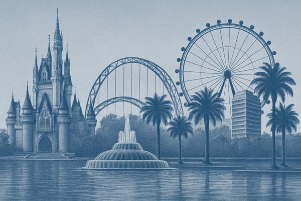 Must-see landmarks of Orlando, USA.
