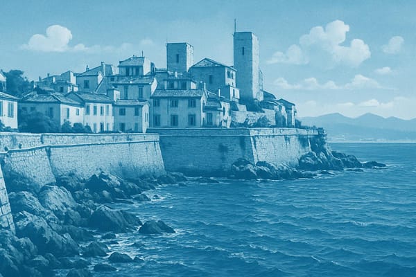 Must-see landmarks of Antibes, France.