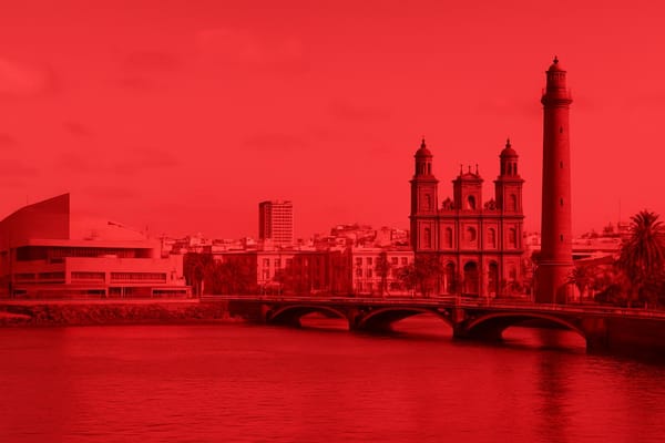 Must-see landmarks of Las Palmas de Gran Canaria, Spain.
