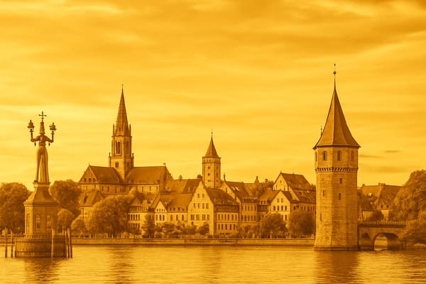 Must-see landmarks of Konstanz, Germany.