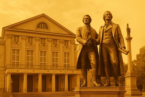 Must-see landmarks of Weimar, Germany.