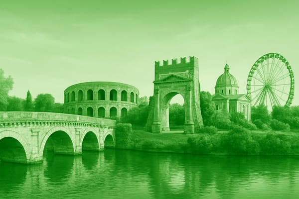 Must-see landmarks of Rimini, Italy.
