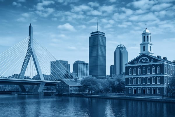 Must-see landmarks of Boston, USA.