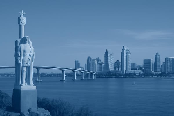 Must-see landmarks of San Diego, USA.