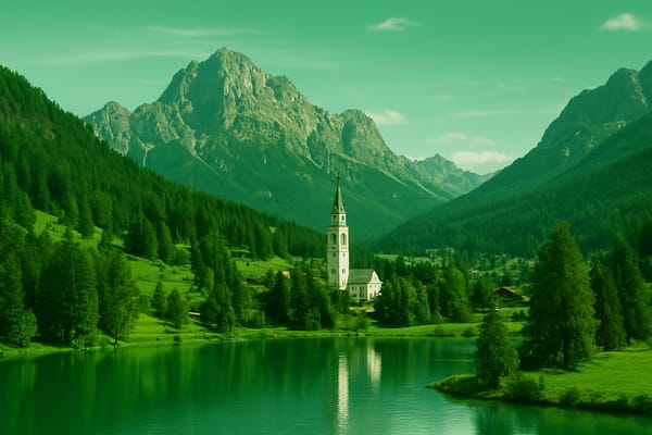 Must-see landmarks of Cortina d'Ampezzo, Italy.