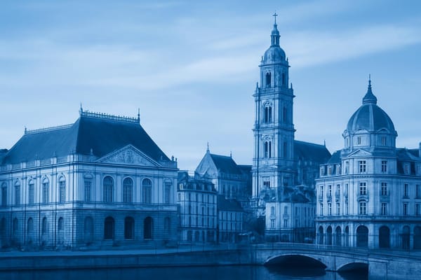 Must-see landmarks of Rennes, France.